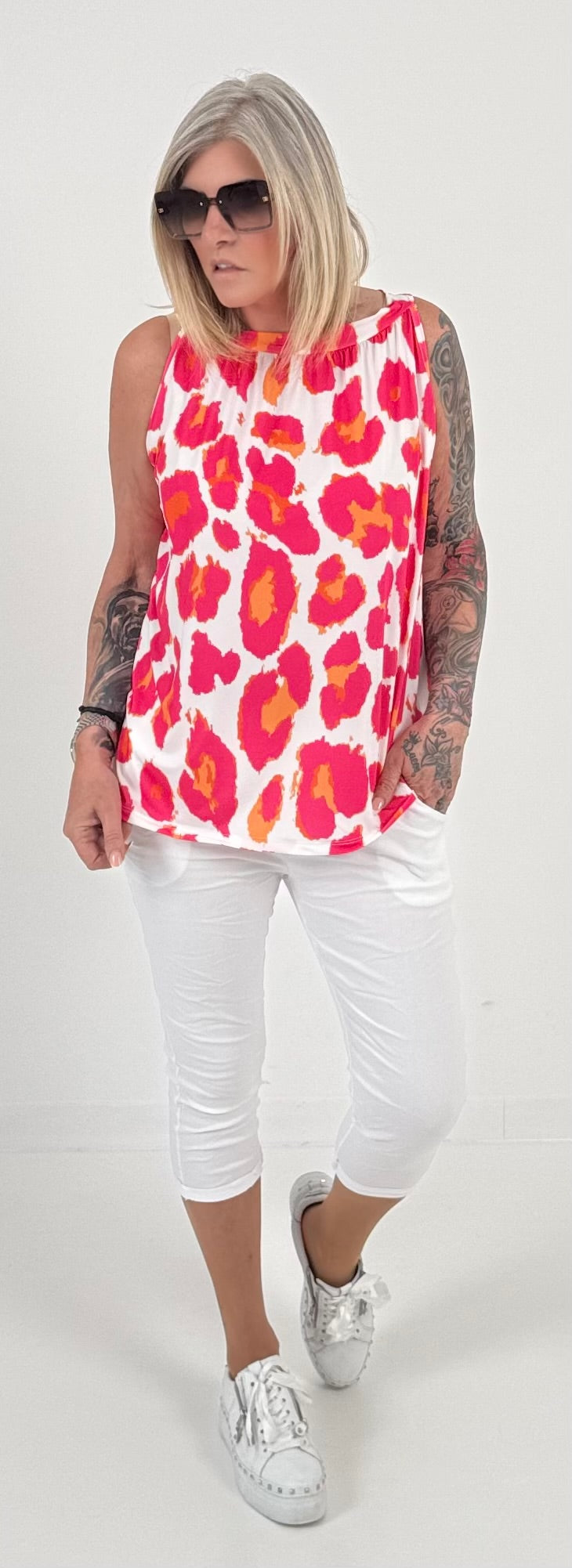 Topmodel "Pure" - wit-roze