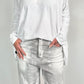 Culotte Jeans model name "Batik Style" - light grey