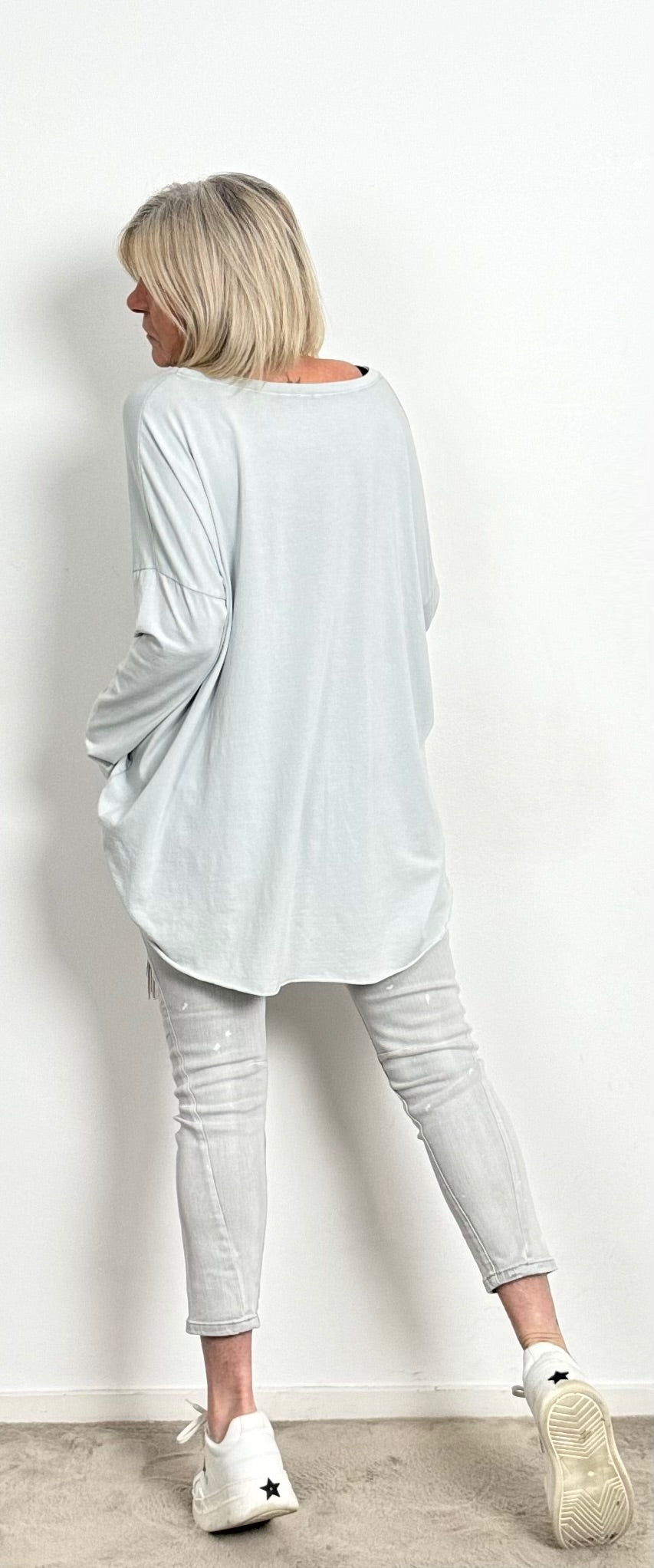 Oversized Shirt Modellname "Dina" - grau