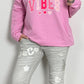 Sweatshirt modelnaam "Love Vibes" - snoeproze