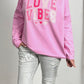 Sweatshirt modelnaam "Love Vibes" - snoeproze