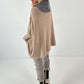 Oversized vest model "Slender Sleeve" - ​​beige