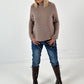 Turtleneck sweater model “Pure Comfort” - taupe