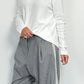 Baggy pants with side stripes "Rony" - grey