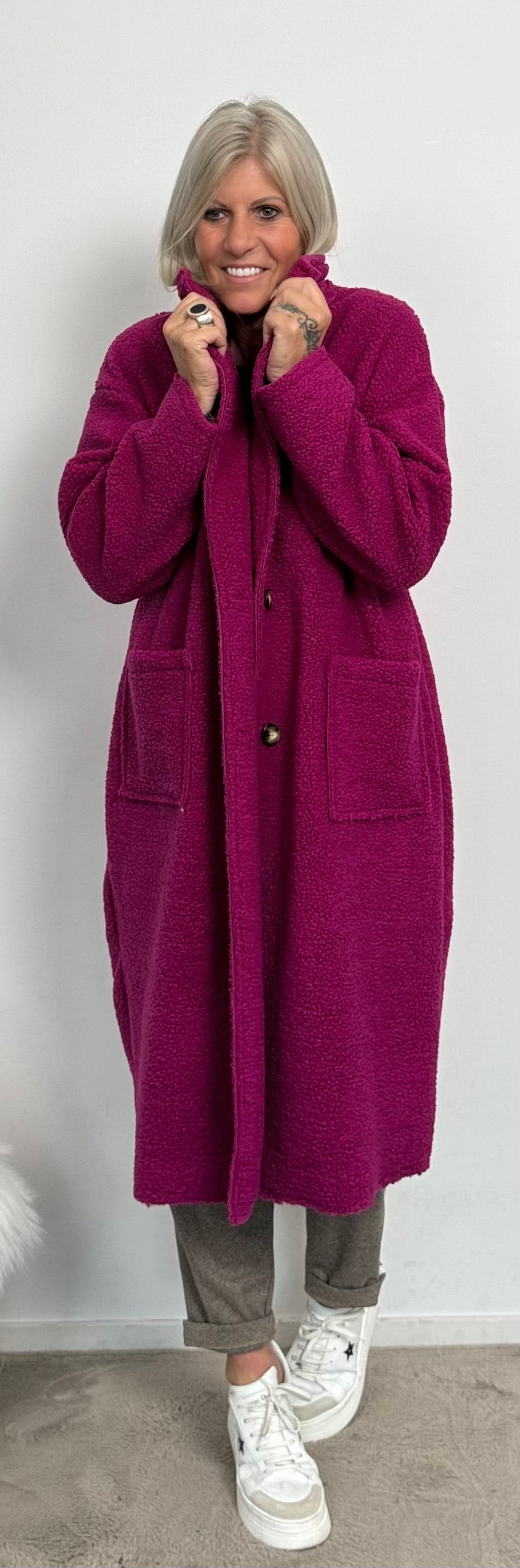 Coat "Feel Good" - berry