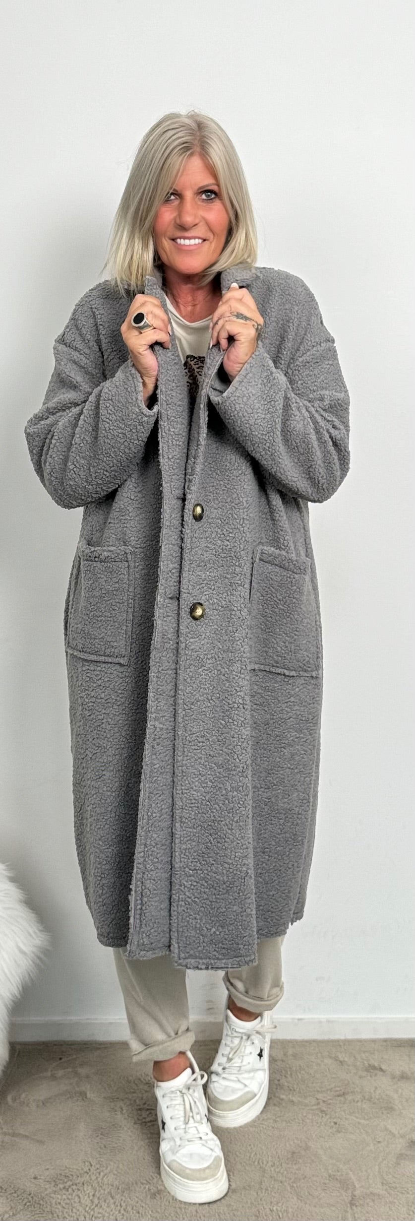 Coat "Feel Good" - grey