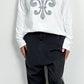 Shirt met strasssteentjes "Fleur-de-lis" - wit