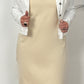 Kleid mit kleinem seitlichen Schlitz "Ruby" - beige