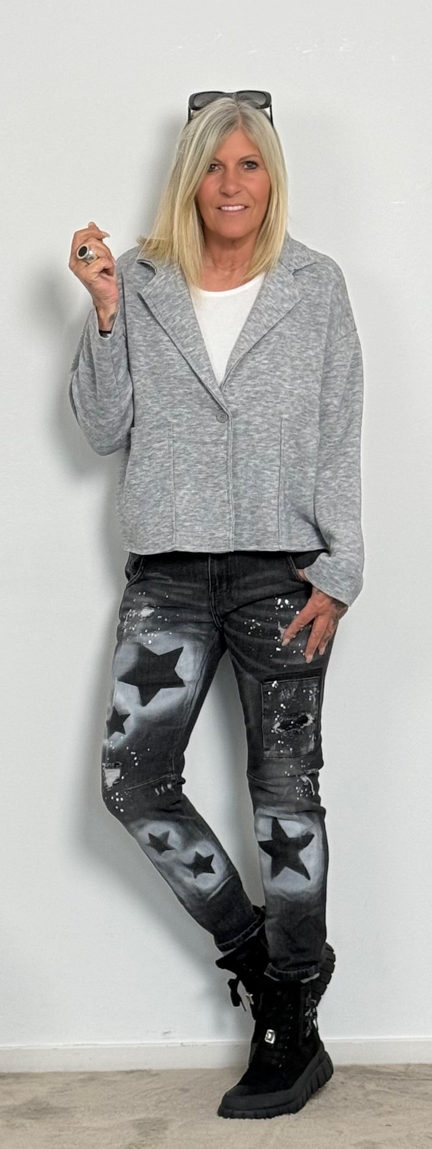 Jeansbroek "Star" - zwart