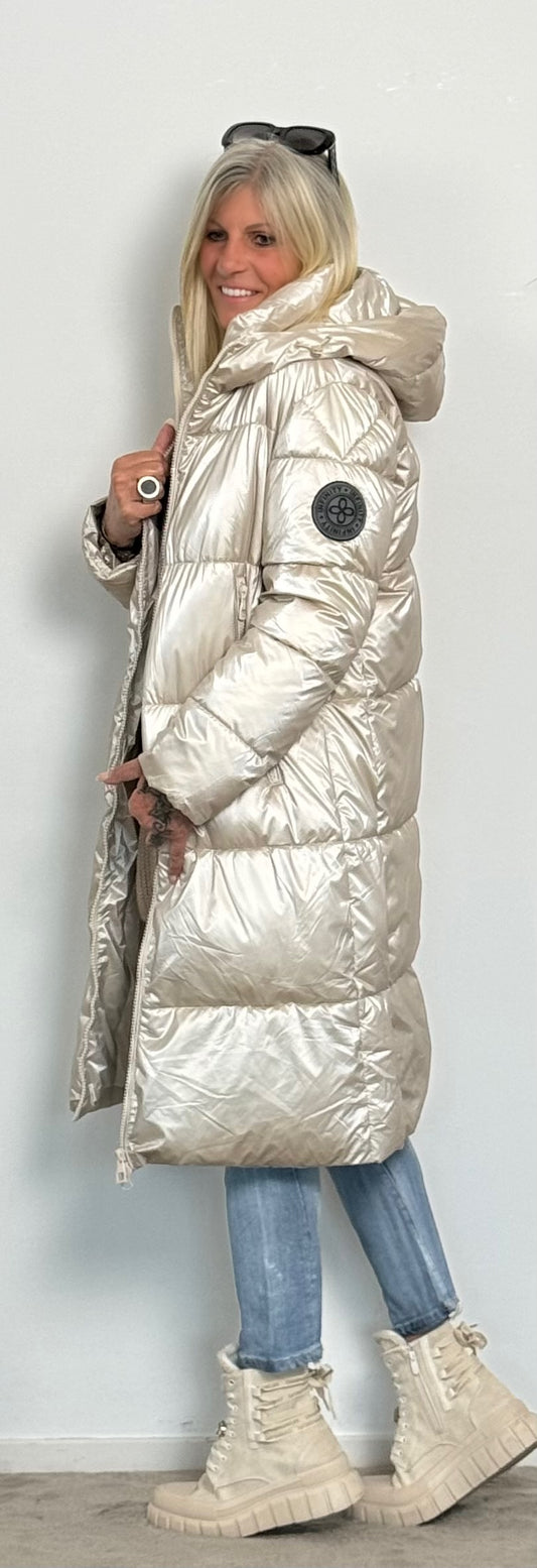 Quilted coat "Infinity" - beige