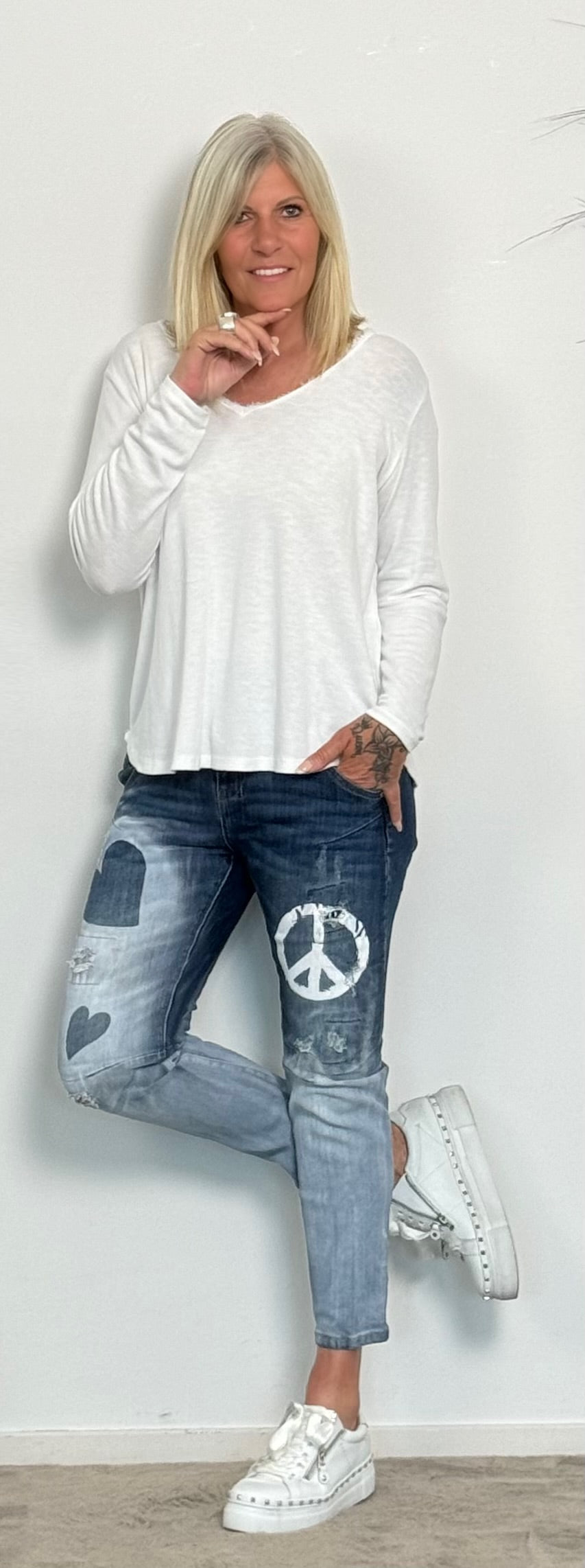 Jeans pants "Peace" - denim