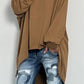 Oversized shirt "Vaak gekopieerd, NOOIT BEREIKT" - camel