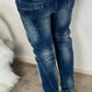 Jeans trousers "Love Heart" - denim