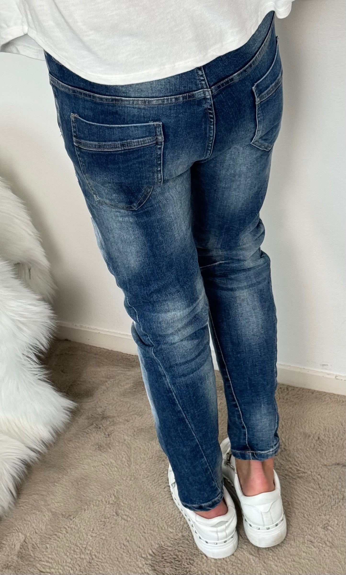 Jeansbroek "Love Heart" - denim