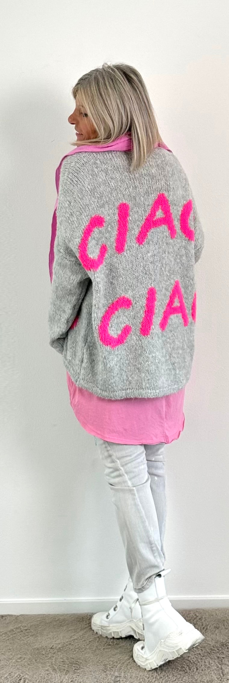 Pullover Modell "Ciao" - grau