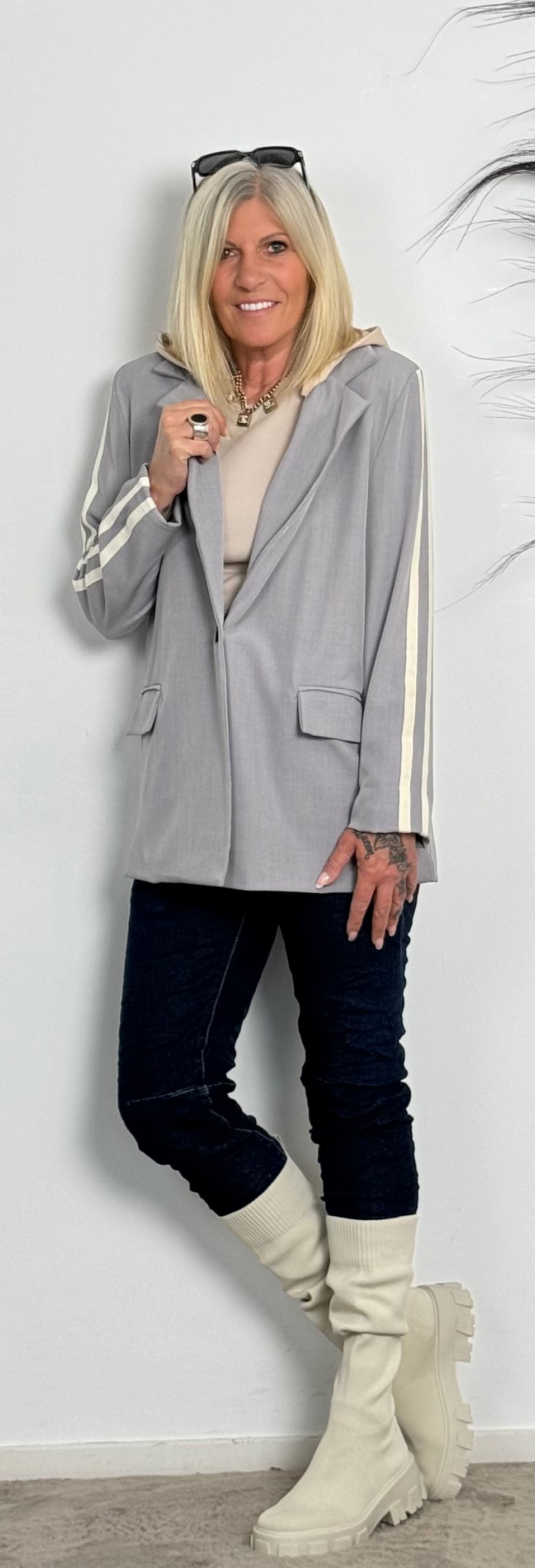 Blazer "Time" - light grey