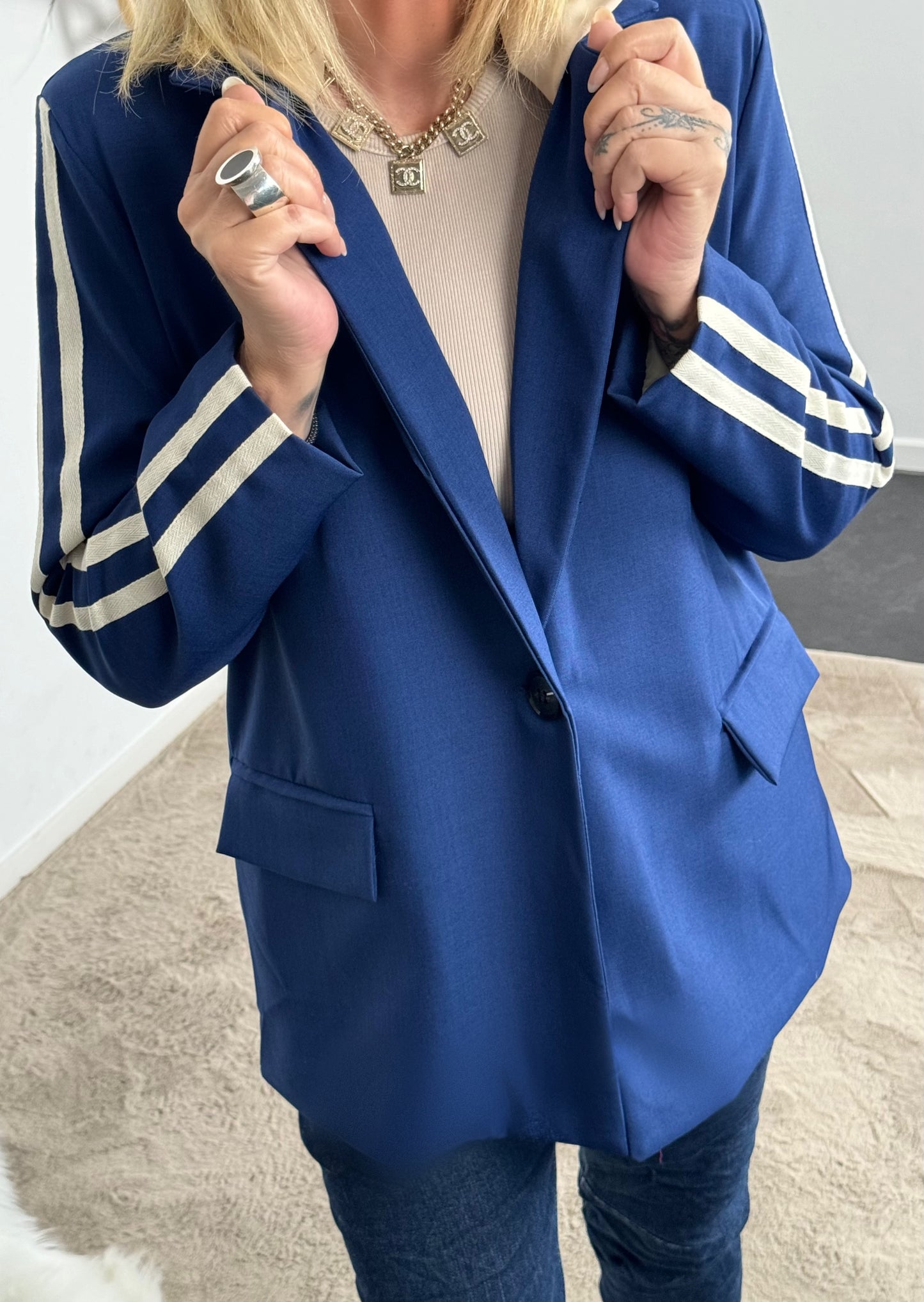 Blazer "Tijd" - blauw