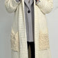 Chunky knit coat "Svenja" - beige