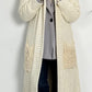 Chunky knit coat "Svenja" - beige