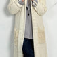 Chunky knit coat "Svenja" - beige