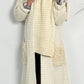 Chunky knit coat "Svenja" - beige