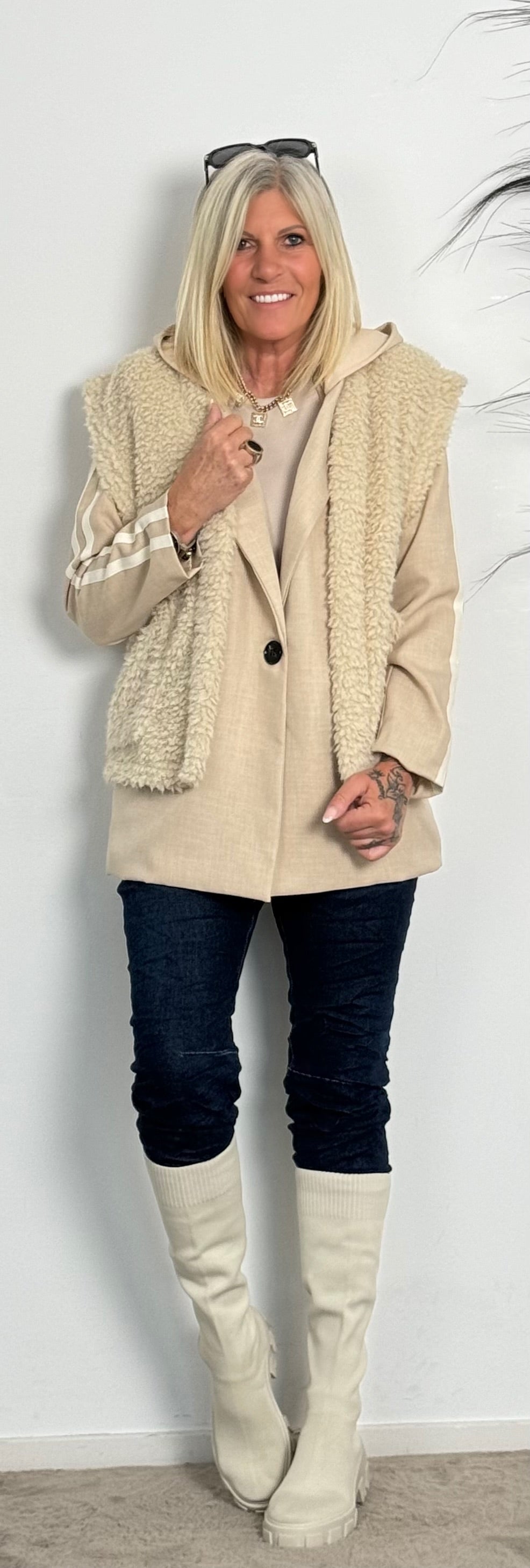 Blazer "Time" - beige