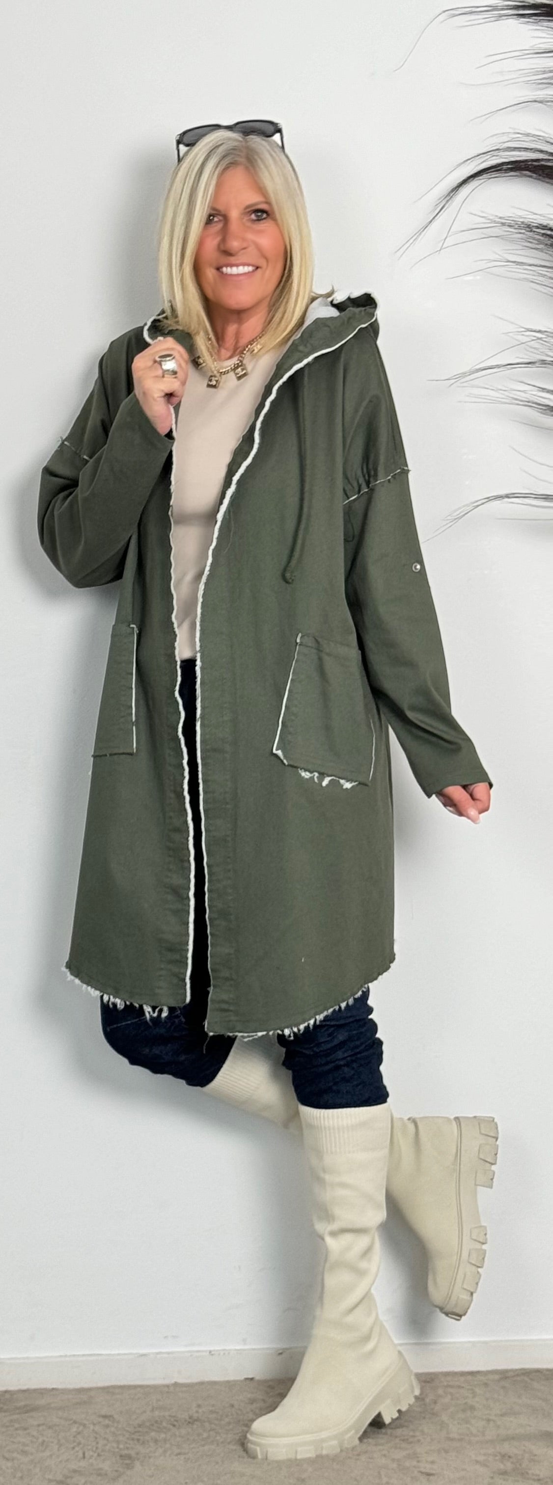 Coat "N*5" - olive