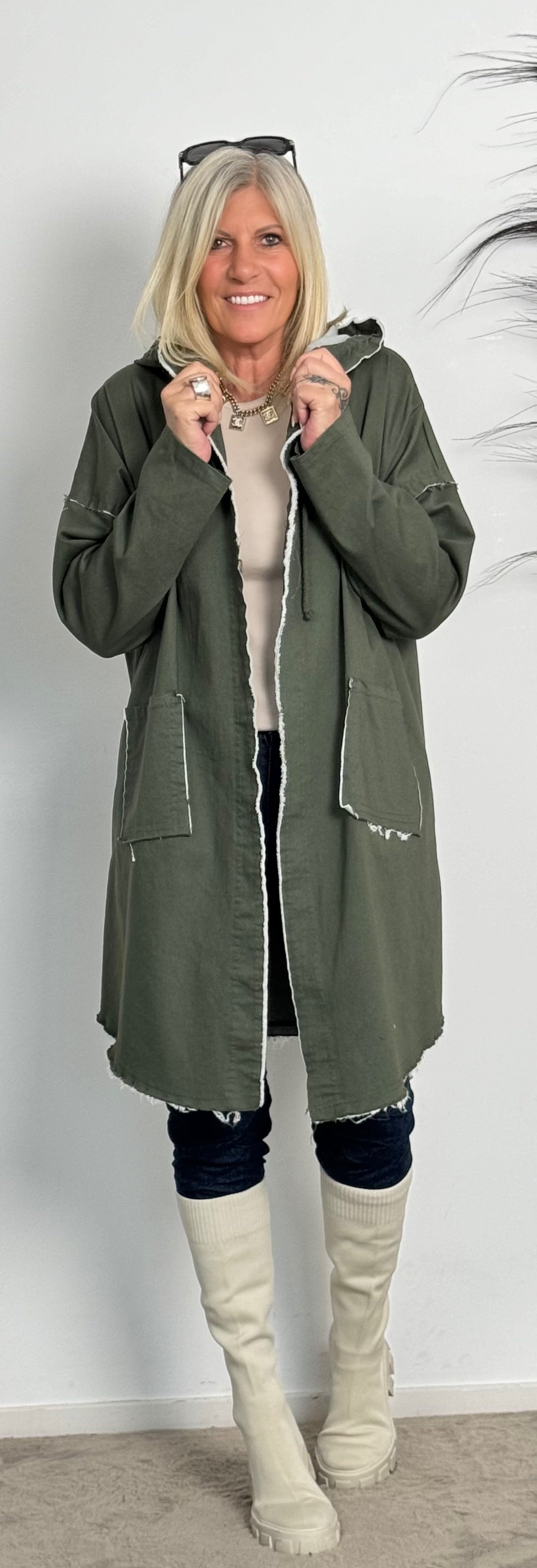 Coat "N*5" - olive