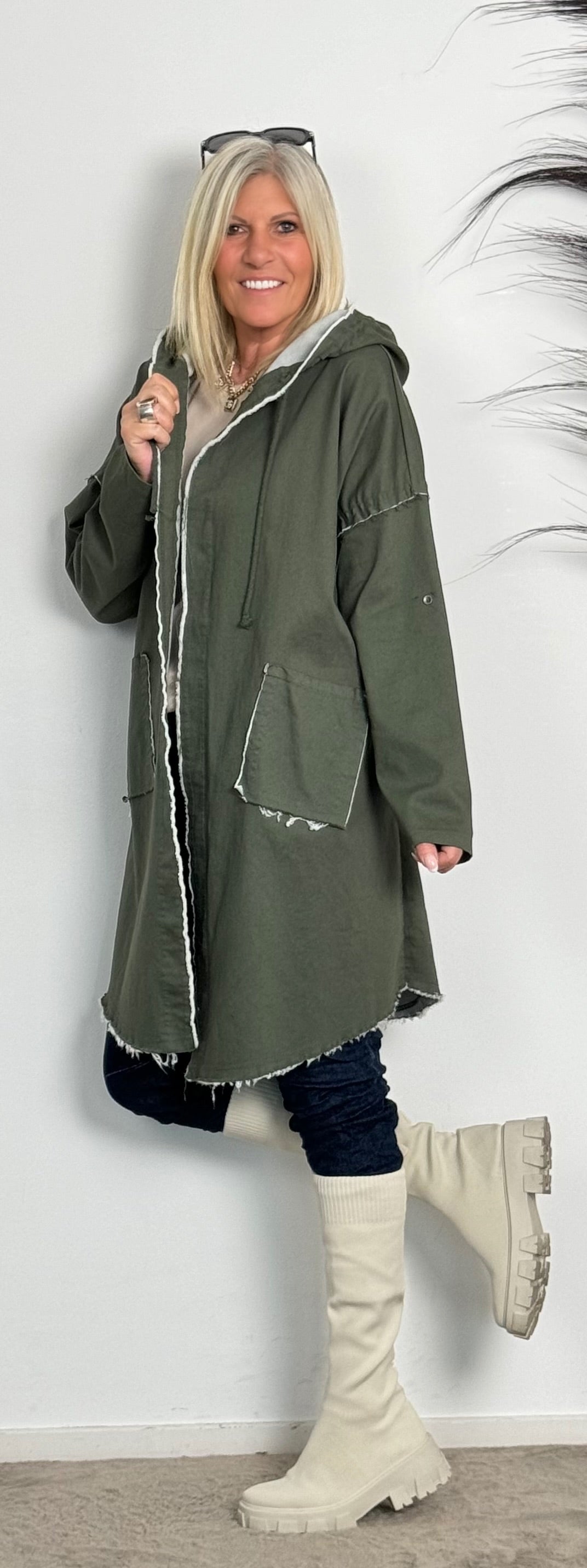 Coat "N*5" - olive