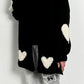 Sweater with scarf "Tabea" - black