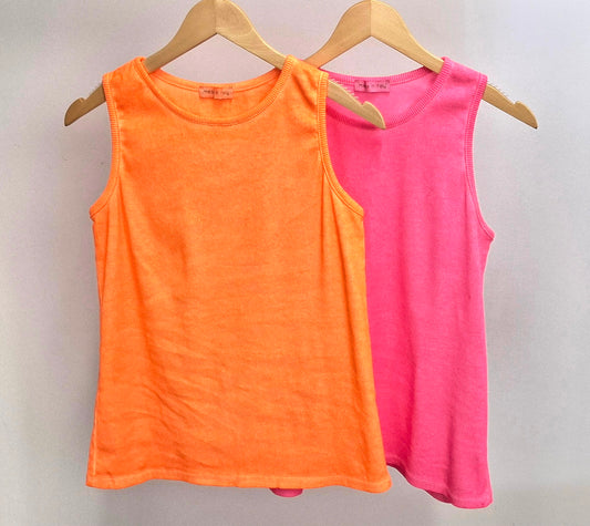 Geribde tanktop modelnaam "Celina" - 2 kleuren