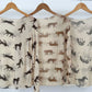 Cashmere Shirt mit Tierprint Muster - Tiger/Leopard/Zebra
