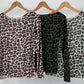Cashmere Shirt mit leo Muster - 3 Farben