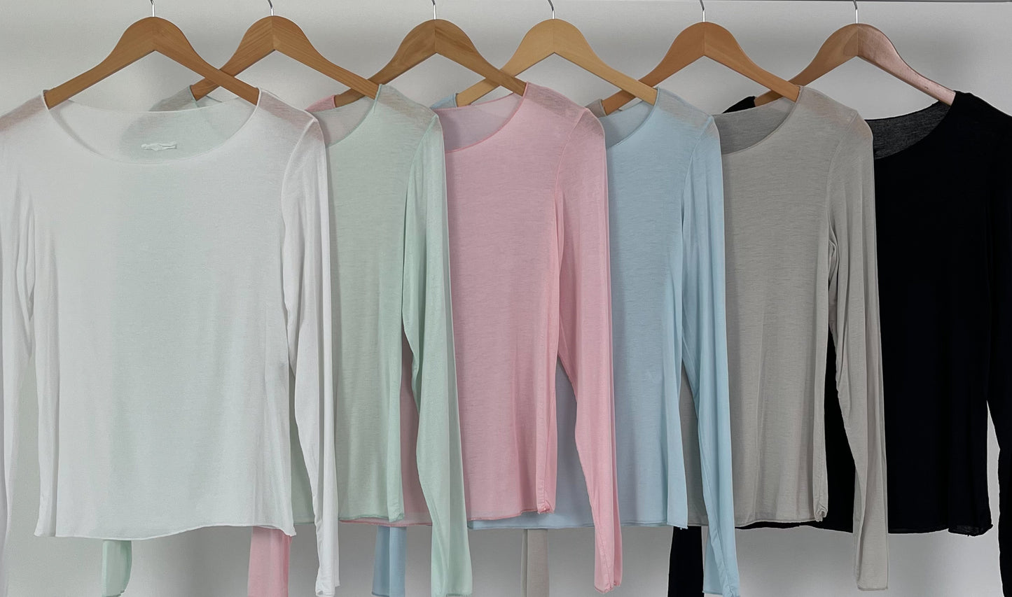 Lichtgewicht kasjmier overhemd - zwart