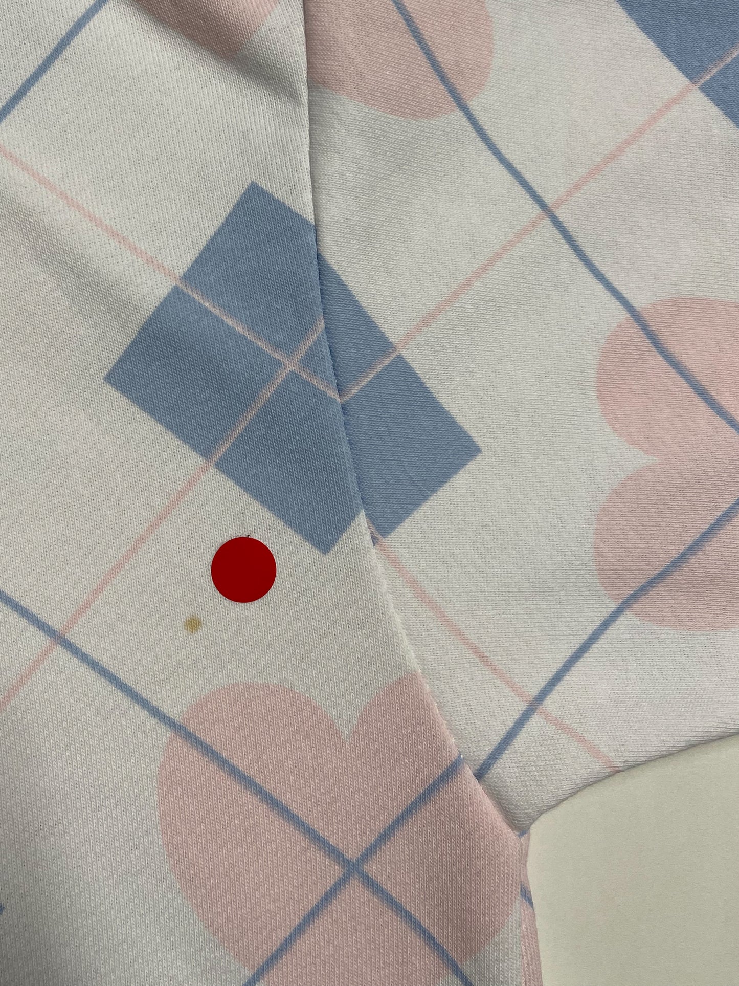 2. Wahl Sweater Raute/Herz - weiss