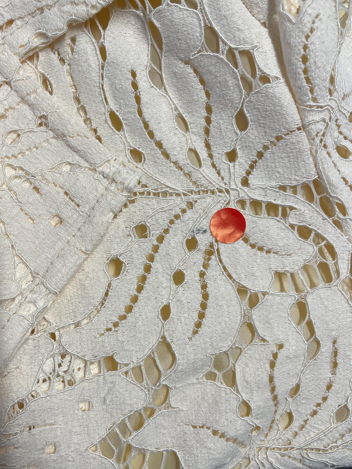 2nd choice floral lace blazer - vanilla