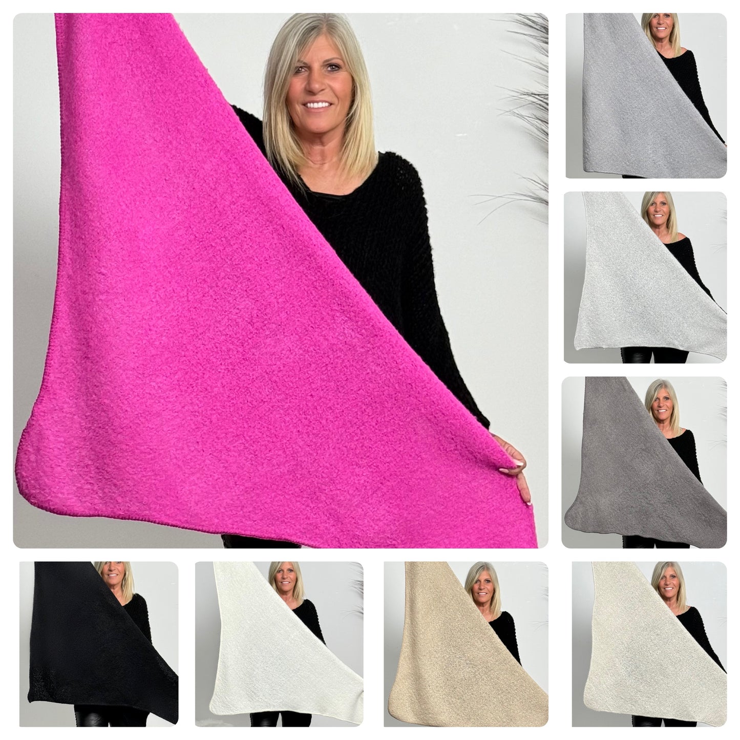 Triangle scarf "Ara" - (8 colours)