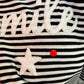 2nd Choice Shirt with Stripe Smile - black and white