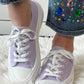 Cloth sneaker "Cleo" - lilac-white