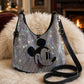 Stylische Tasche mit Strassdetails - schwarz-silber