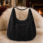 Stylische Tasche mit Strassdetails - schwarz-silber