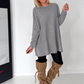 Longpullover - grau