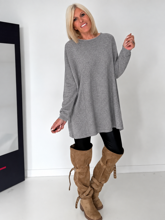 Long sweater - grey