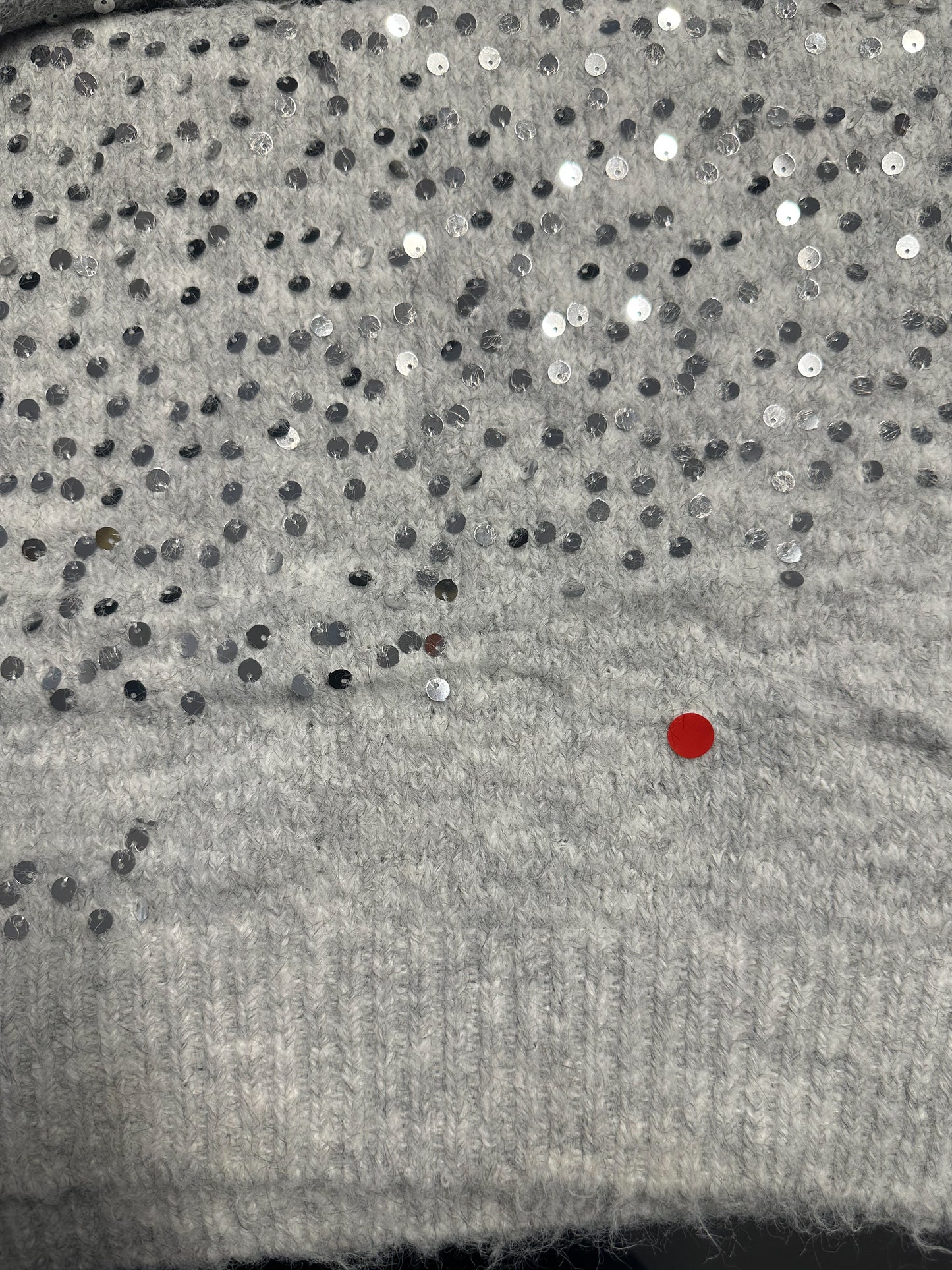 Second choice long pullover model "Block Spark" - grey-multicoloured