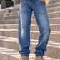Ballonjeans mit großen Taschen - denim