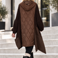 Oversized jacket in a material mix - mocha