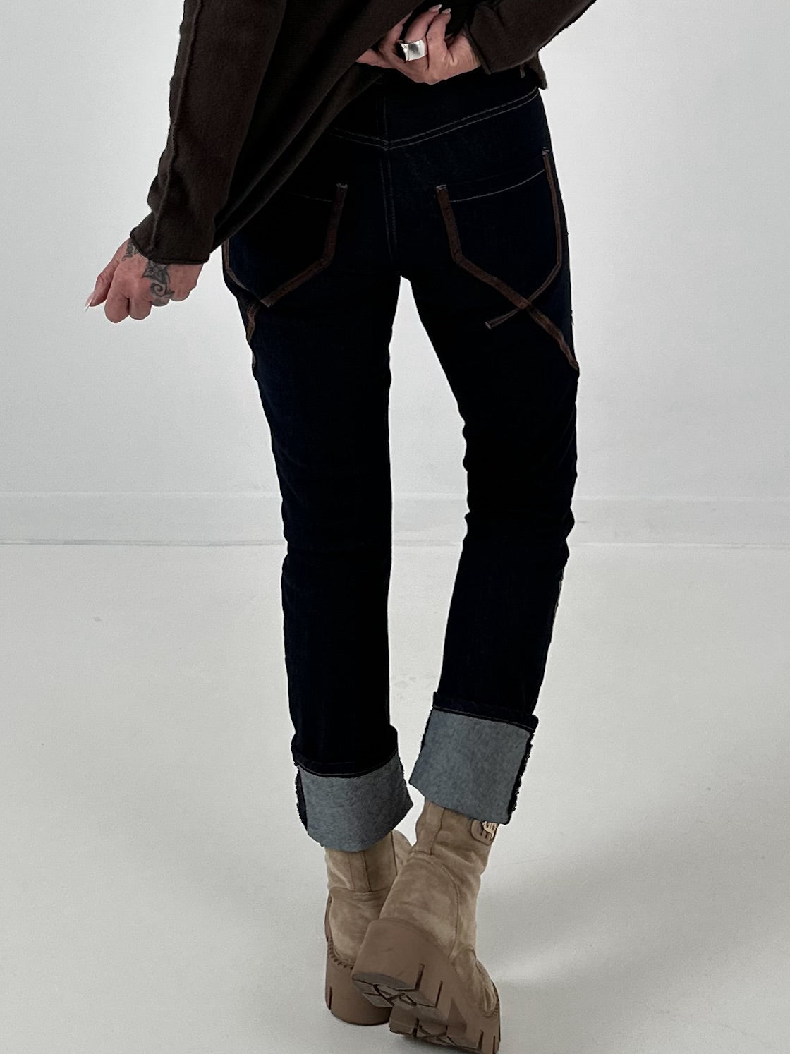 Jeans model "Style Heart" - dark denim