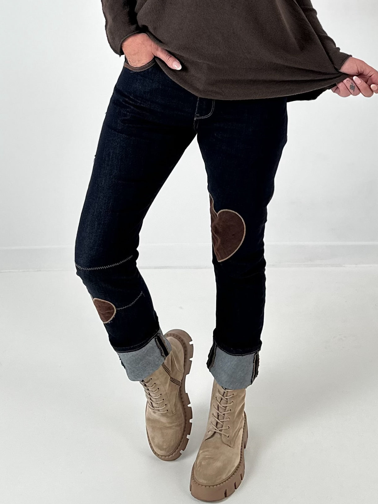 Jeans model "Style Heart" - dark denim