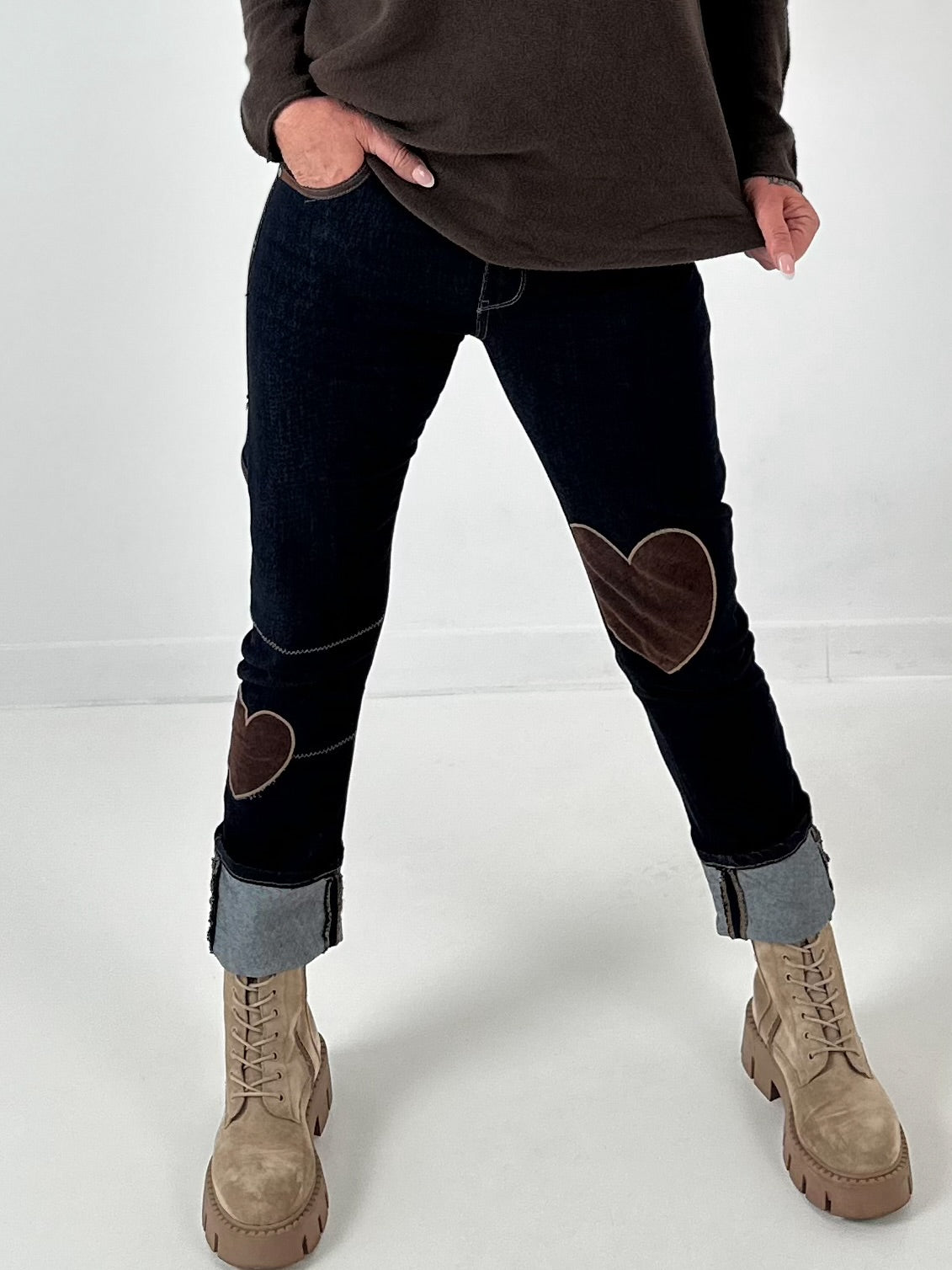 Jeans model "Style Heart" - dark denim