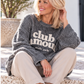 Kuscheliger Pullover Club Amour - anthrazit-beige
